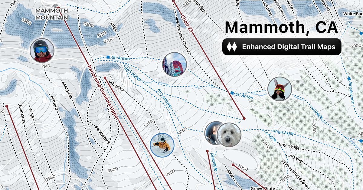 China Peak Mountain Resort Piste Map / Trail Map