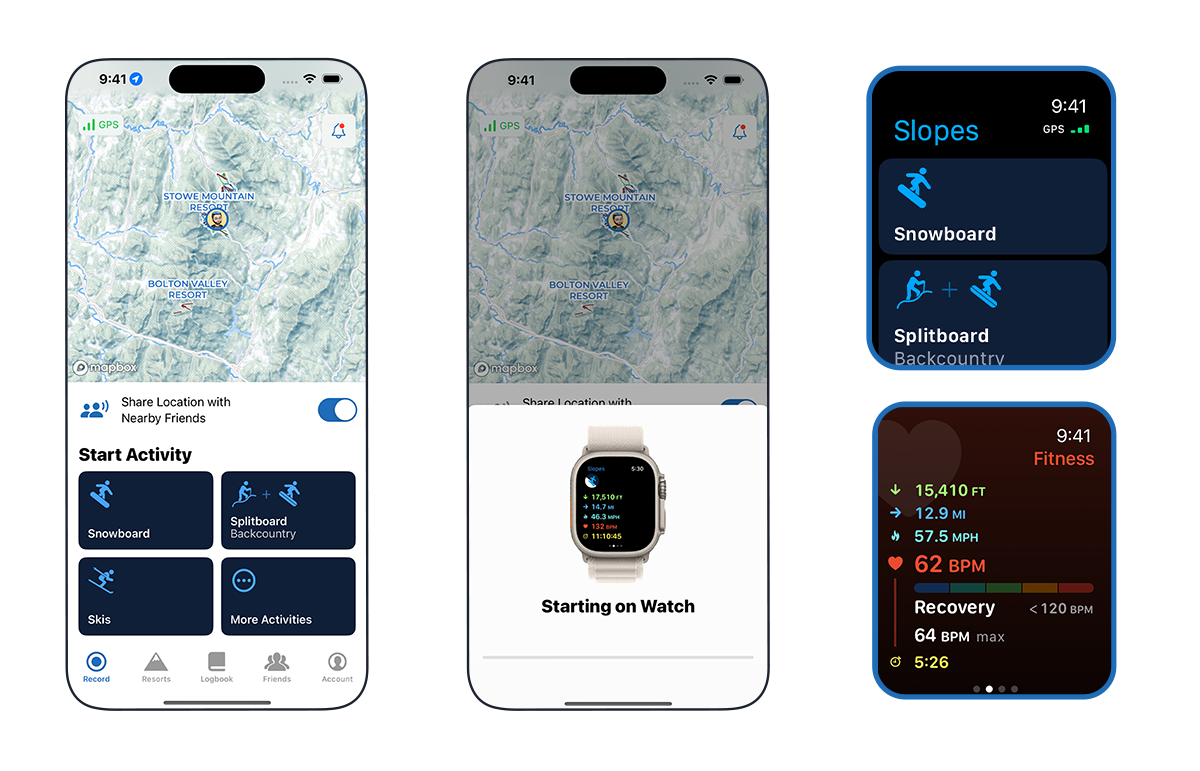 Skiing app for apple watch hot sale