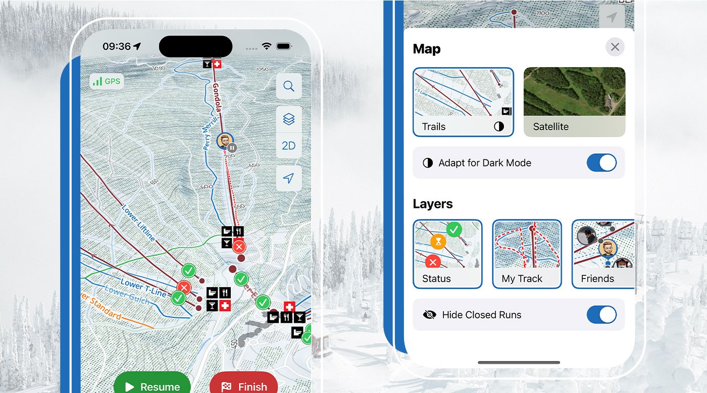 Live Lift & Trail Status - Supported Resorts